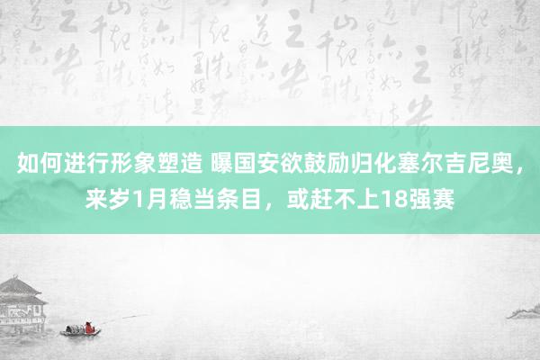 如何进行形象塑造 曝国安欲鼓励归化塞尔吉尼奥，来岁1月稳当条目，或赶不上18强赛