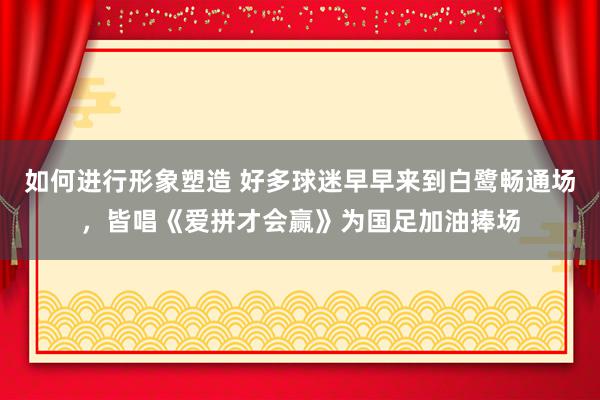 如何进行形象塑造 好多球迷早早来到白鹭畅通场，皆唱《爱拼才会赢》为国足加油捧场