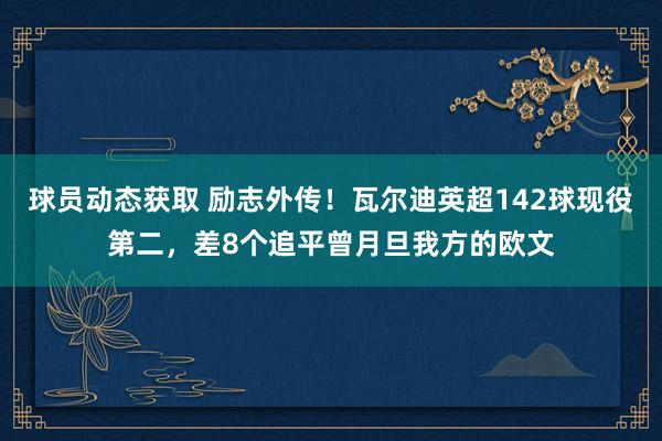 球员动态获取 励志外传！瓦尔迪英超142球现役第二，差8个追平曾月旦我方的欧文