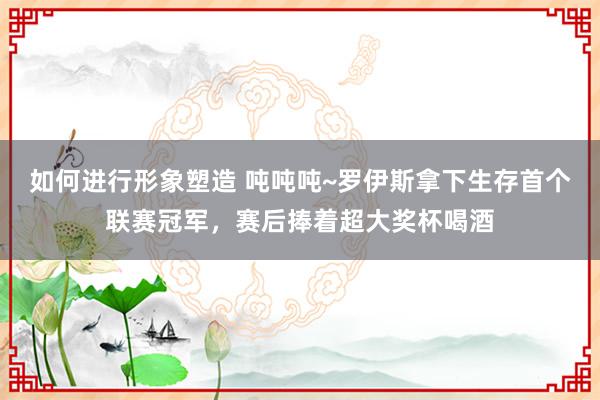 如何进行形象塑造 吨吨吨~罗伊斯拿下生存首个联赛冠军，赛后捧着超大奖杯喝酒