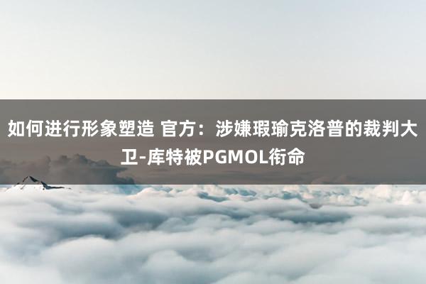 如何进行形象塑造 官方：涉嫌瑕瑜克洛普的裁判大卫-库特被PGMOL衔命